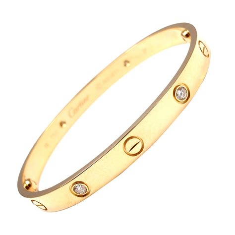 cartier bangle diamond|cartier bracelet with 4 diamonds.